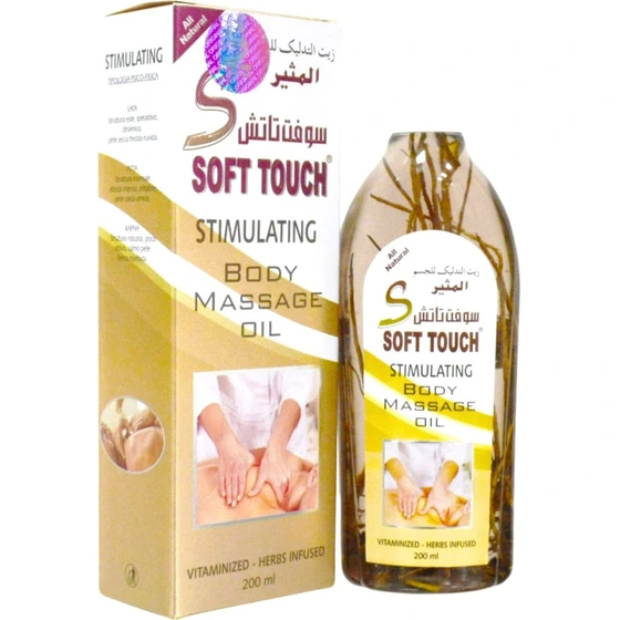 روغن ماساژ بدن سوفت تاتش soft touch مدل invigorating
