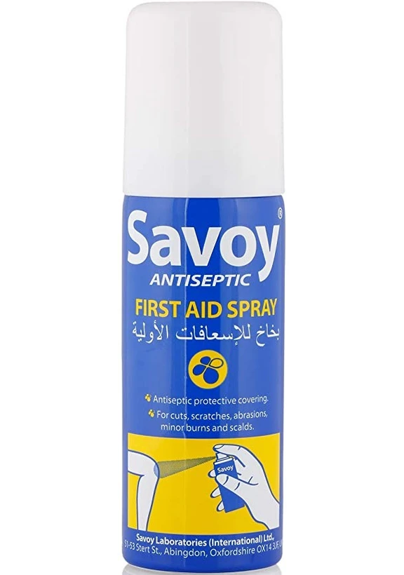 اسپری ضدعفونی‌کننده Savoy، مدل کمک‌های اولیه، حجم 50 میلی‌لیتر